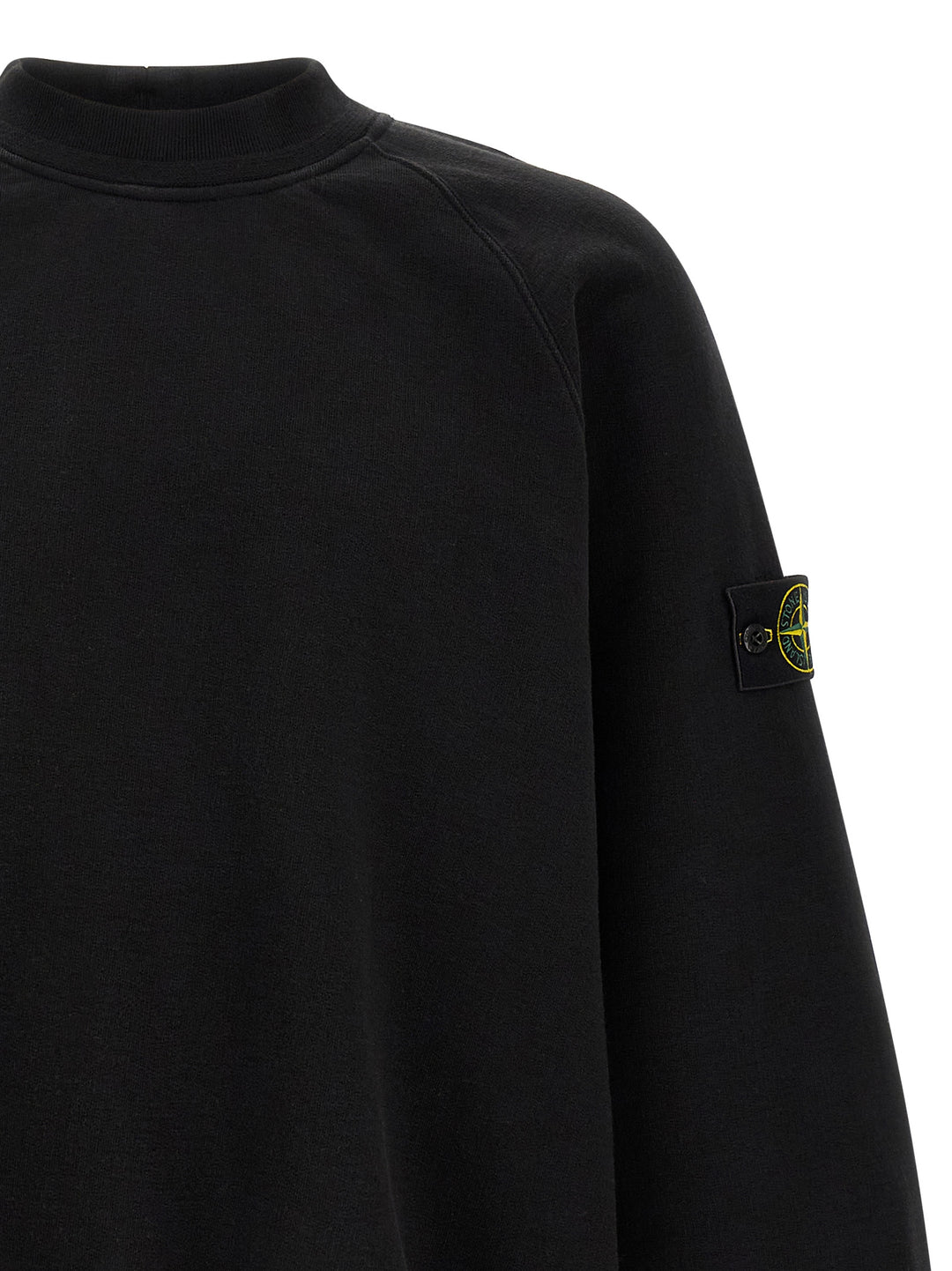 Stone Island Black Cotton Sweatshirt