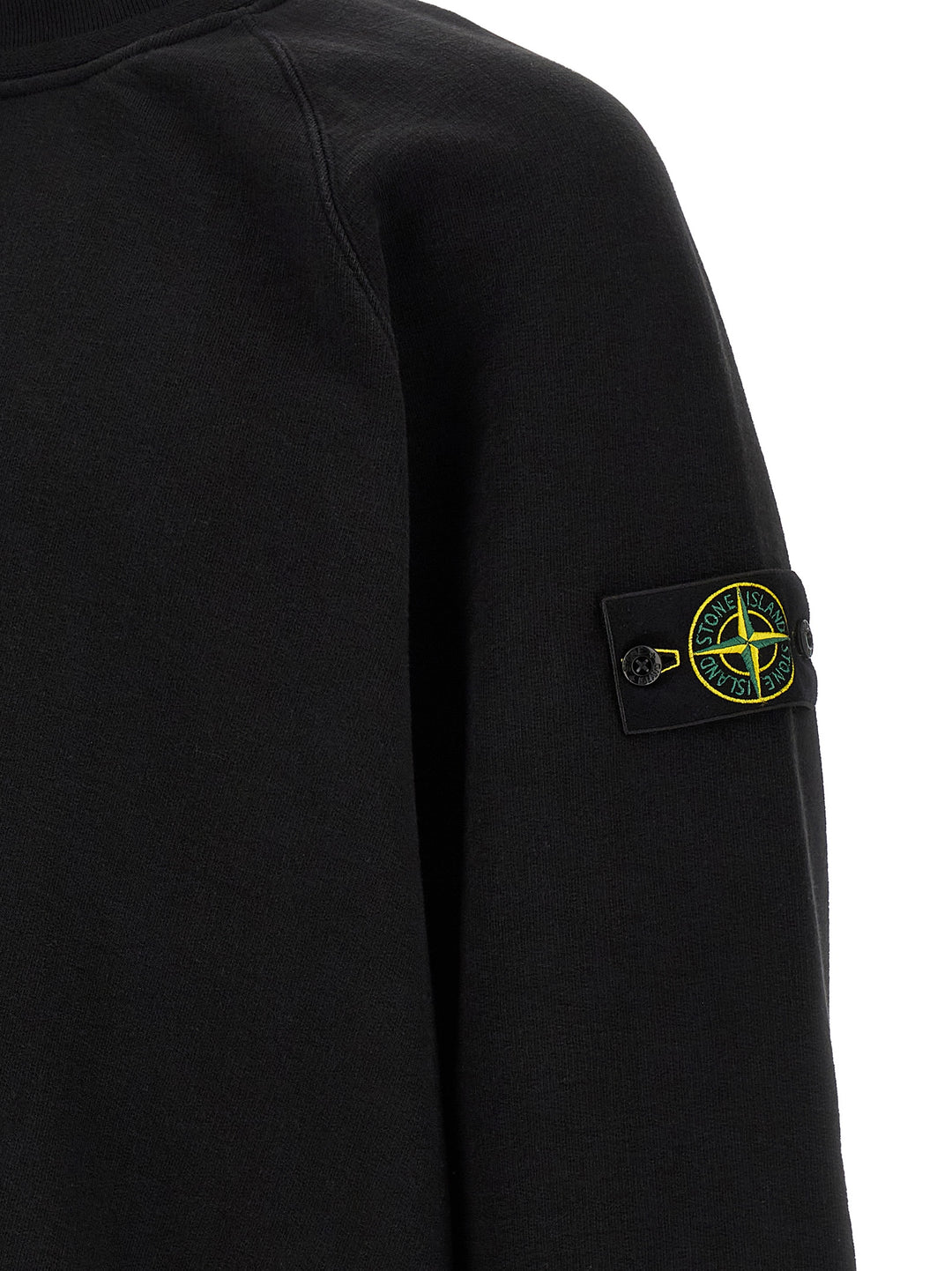 Stone Island Black Cotton Sweatshirt