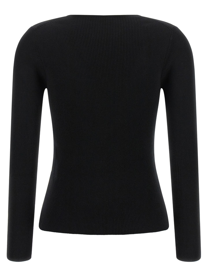 P.A.R.O.S.H. Black Wool Cardigan