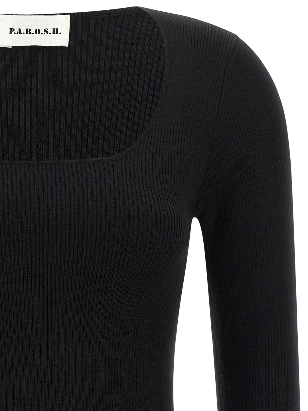 P.A.R.O.S.H. Black Wool Cardigan