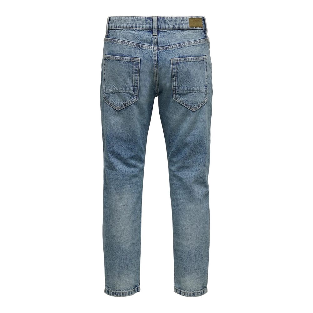 Only &amp; Sons Blue Cotton Slim Fit Jeans
