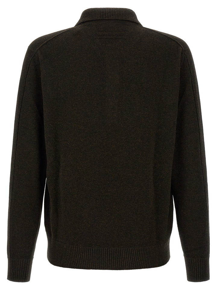 ZEGNA Brown Wool Polo Shirt