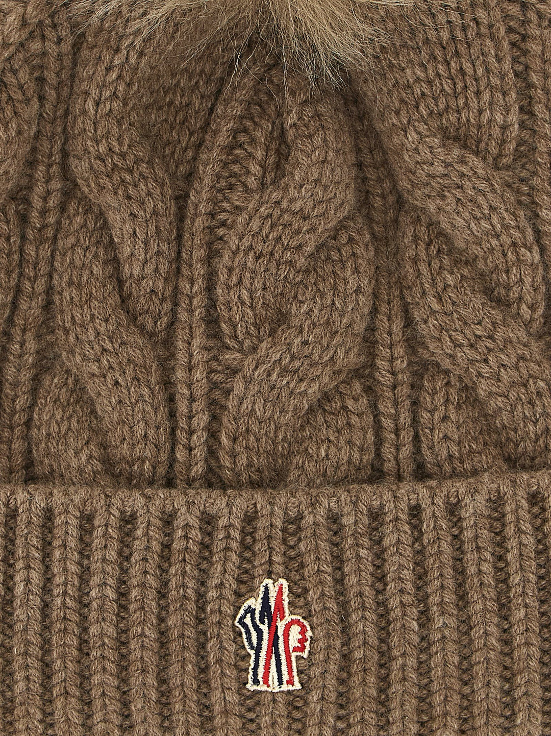 Moncler Grenoble Brown Virgin Wool Beanie