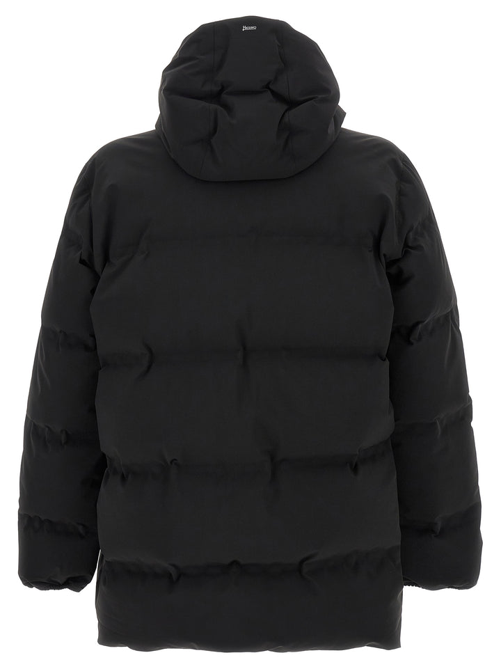 Herno Black Polyamide Full-Length Jacket