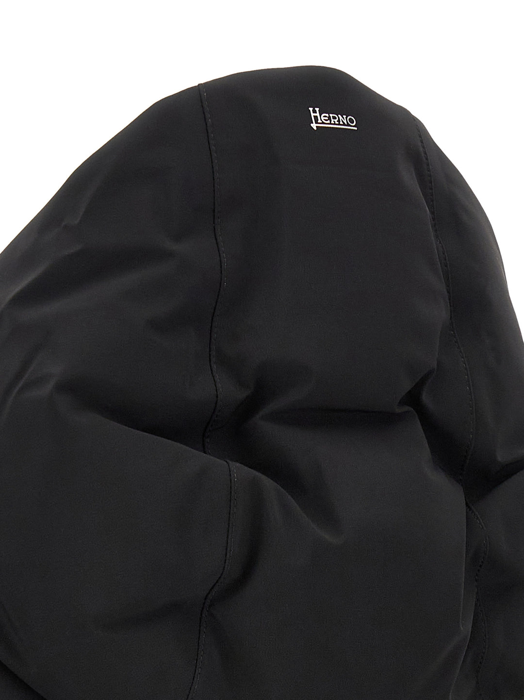Herno Black Polyamide Full-Length Jacket
