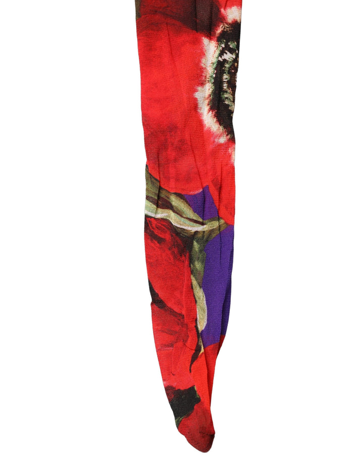Dolce &amp; Gabbana Multicolor Floral Nylon Tights Stockings Socks