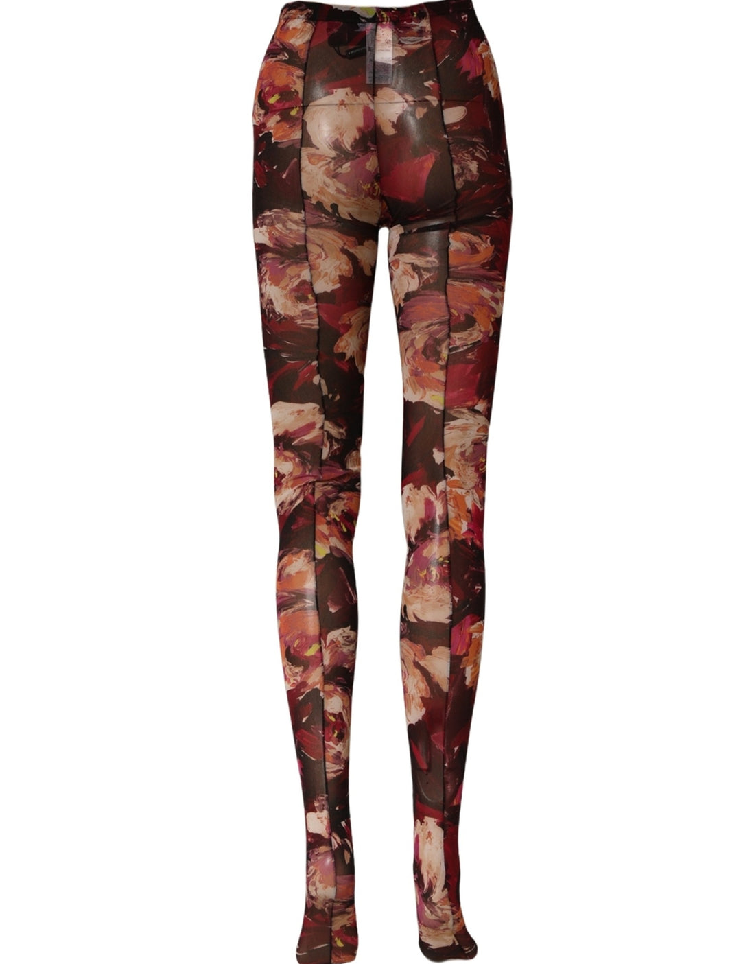 Dolce &amp; Gabbana Multicolor Floral Nylon Tights Stockings Socks