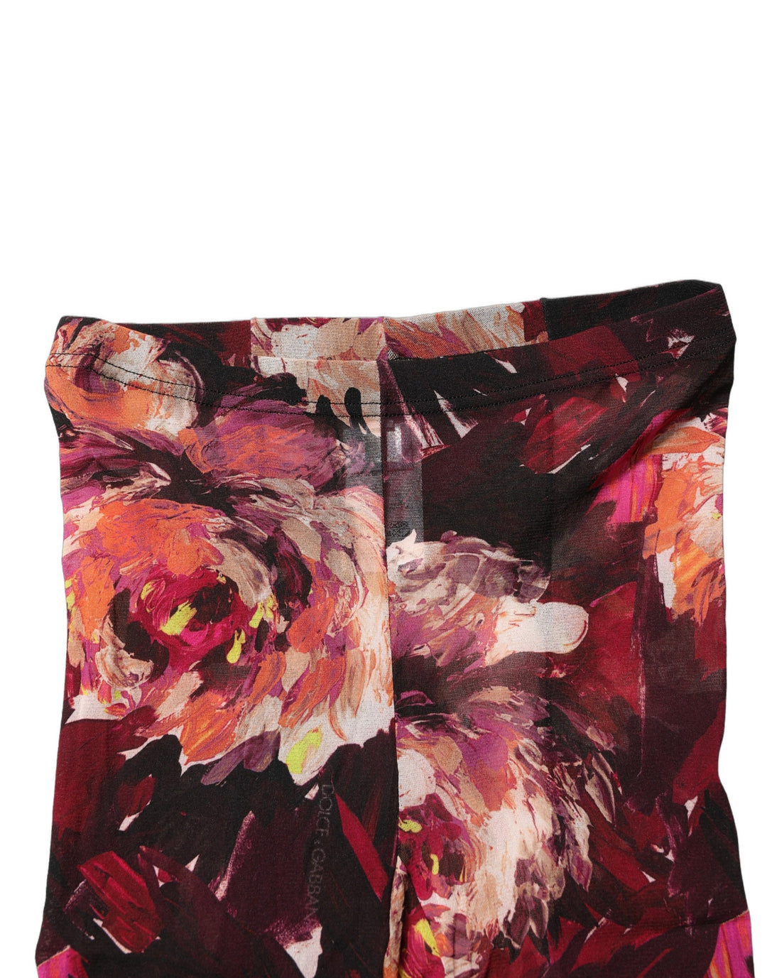 Dolce &amp; Gabbana Multicolor Floral Nylon Tights Stockings Socks