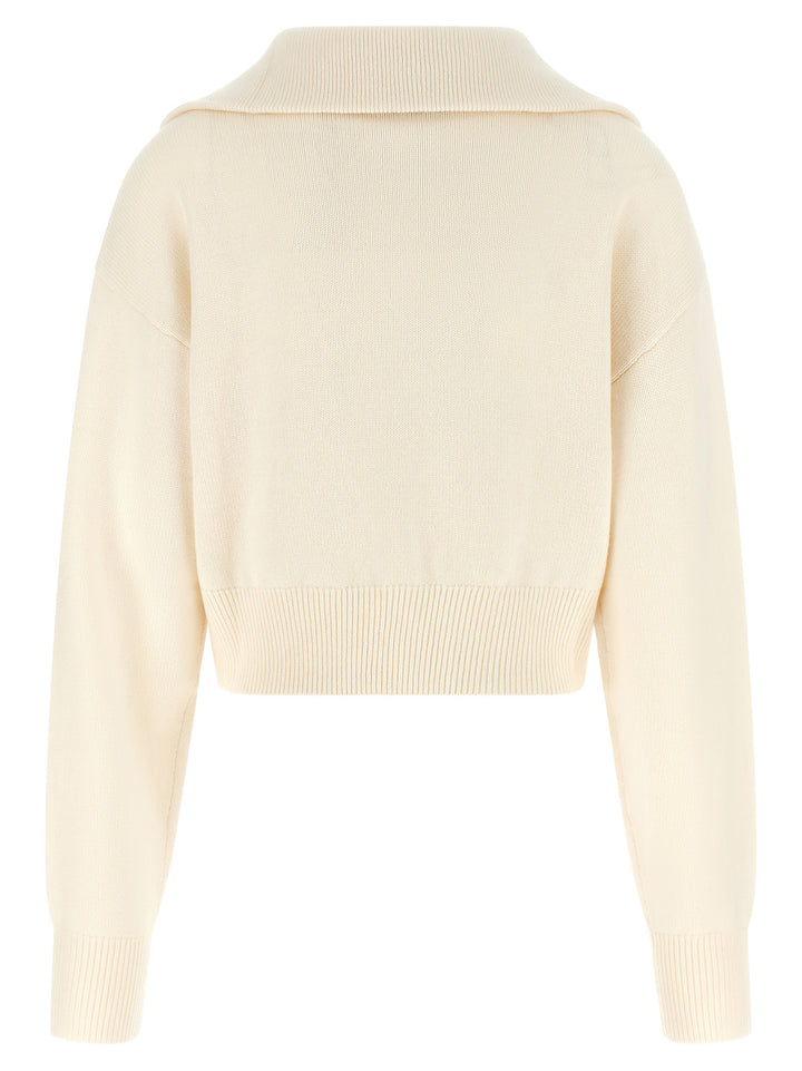 Coperni White Cashmere Cardigan