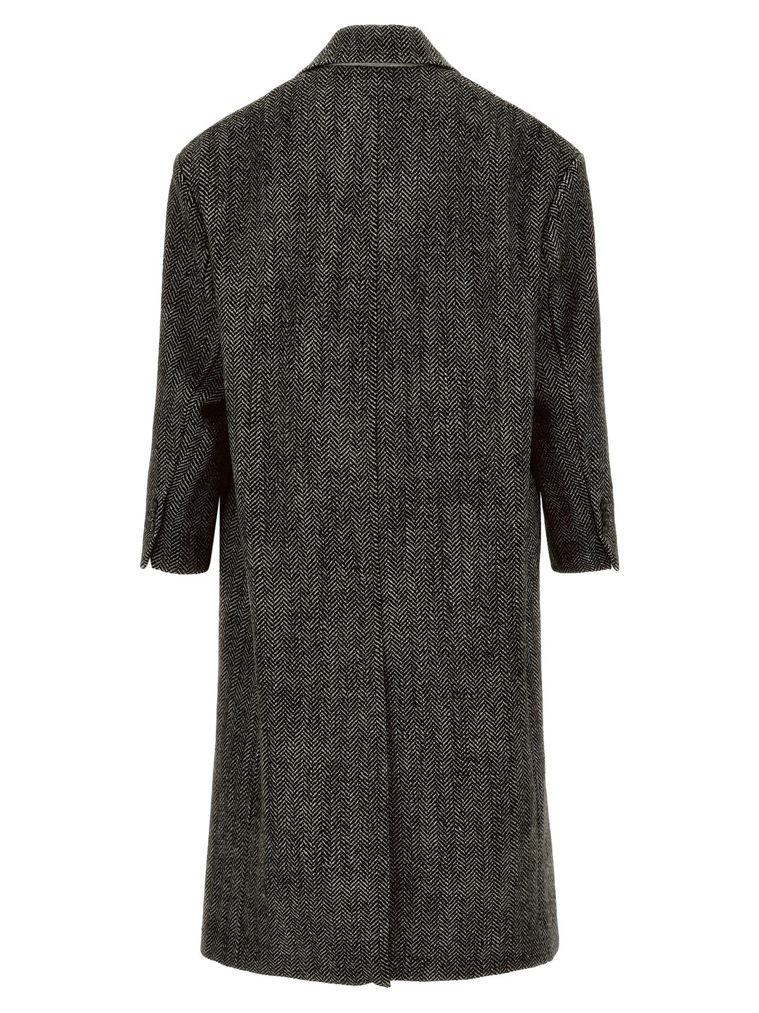 Ami Paris Black Virgin Wool Coat
