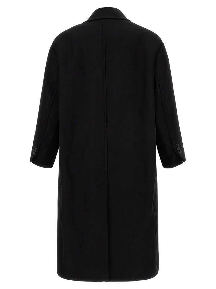 Ami Paris Black Wool Coat