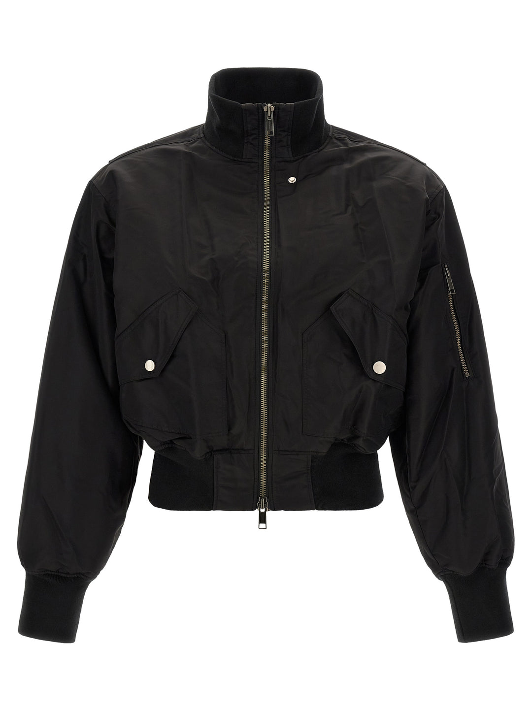 Entire Studios Black Nylon Bomber