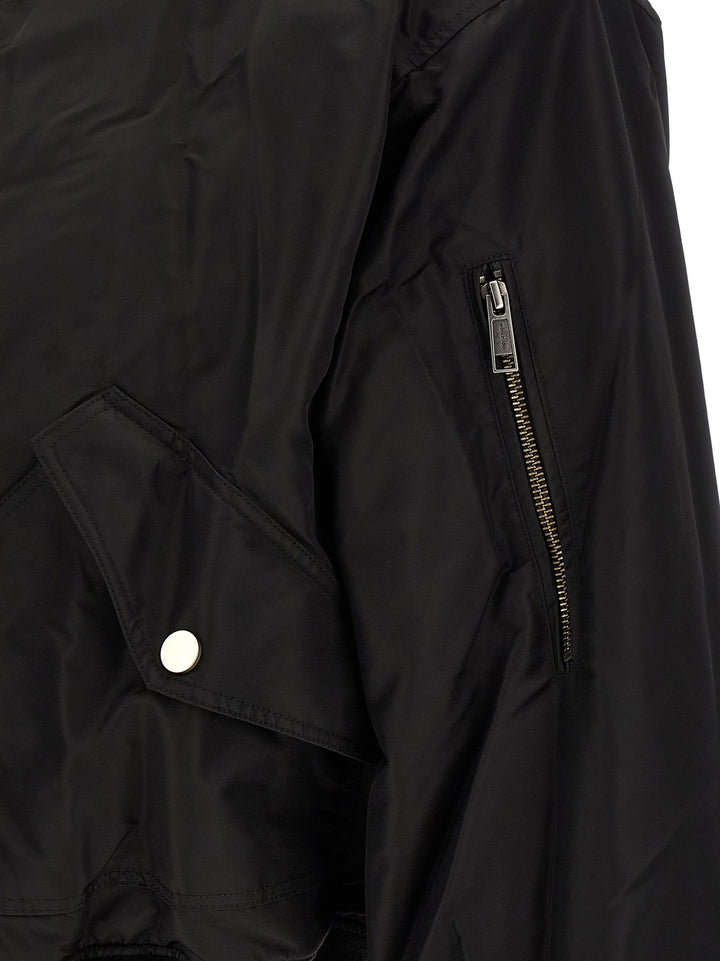 Entire Studios Black Nylon Bomber