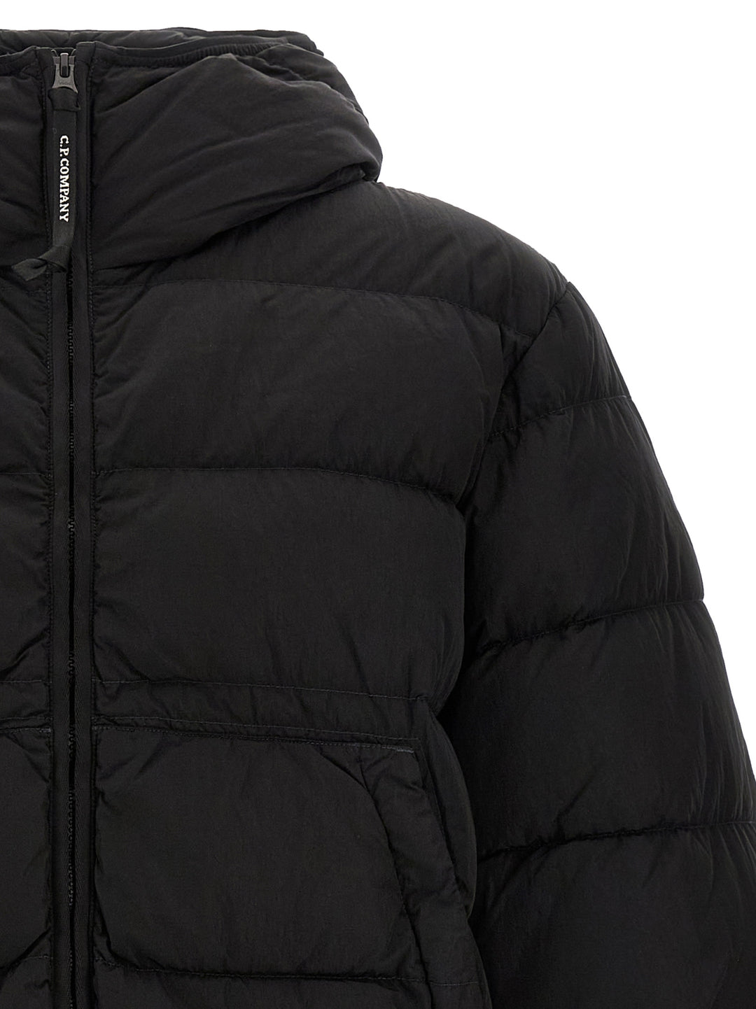 C.P. Company Black Polyamide Full-Length Jacket