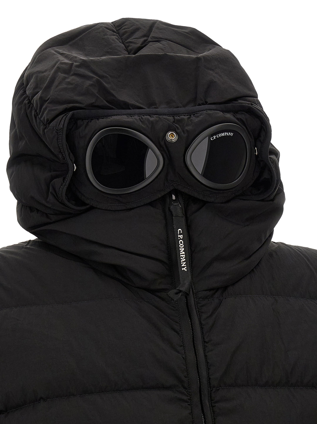 C.P. Company Black Polyamide Full-Length Jacket