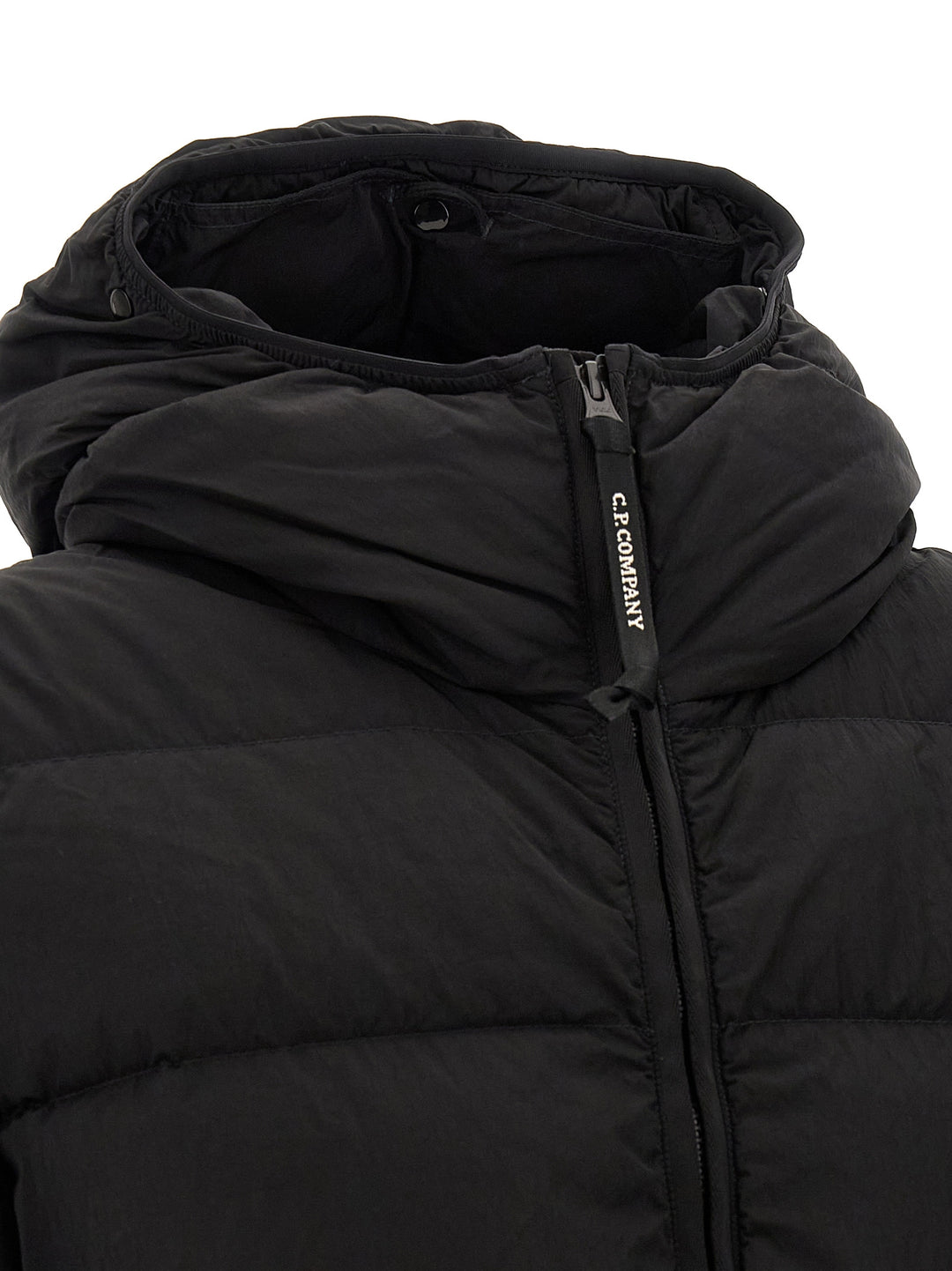 C.P. Company Black Polyamide Full-Length Jacket
