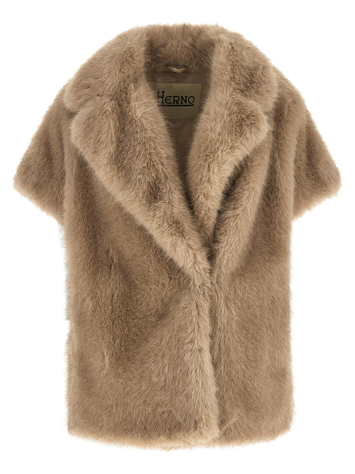 Herno Beige Polyester Coat