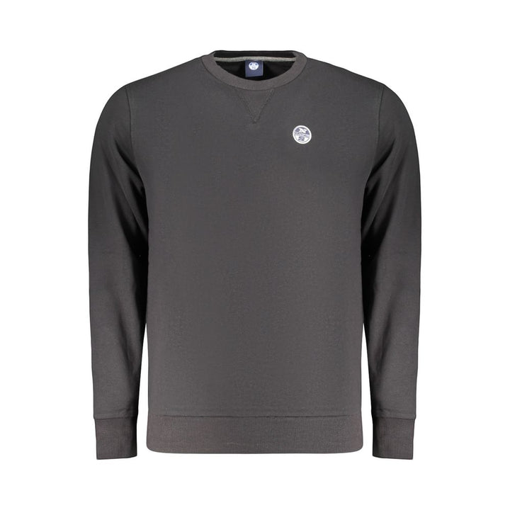 North Sails Black Cotton Mens Sweatshirt
