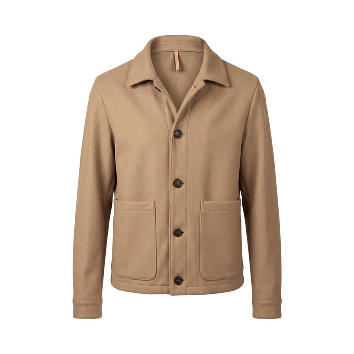 Roberto Pepe Luxury Beige Wool Men&