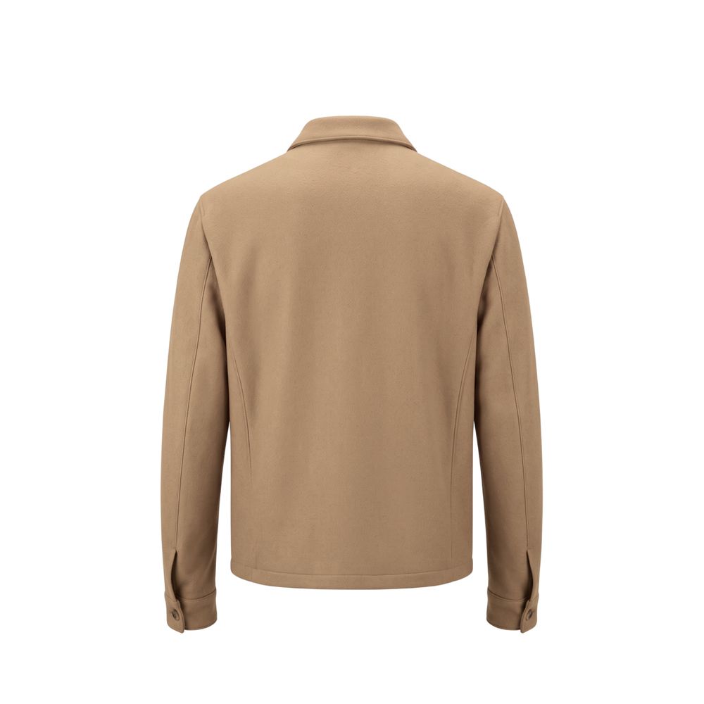 Roberto Pepe Luxury Beige Wool Men&