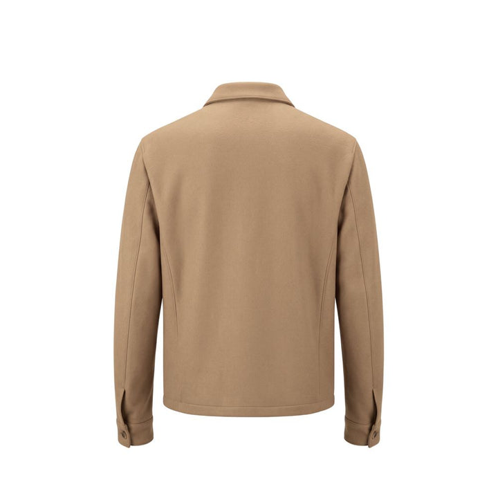 Roberto Pepe Luxury Beige Wool Men&