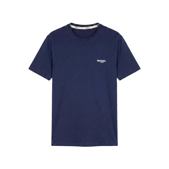 Baldinini Trend Blue Cotton Men&