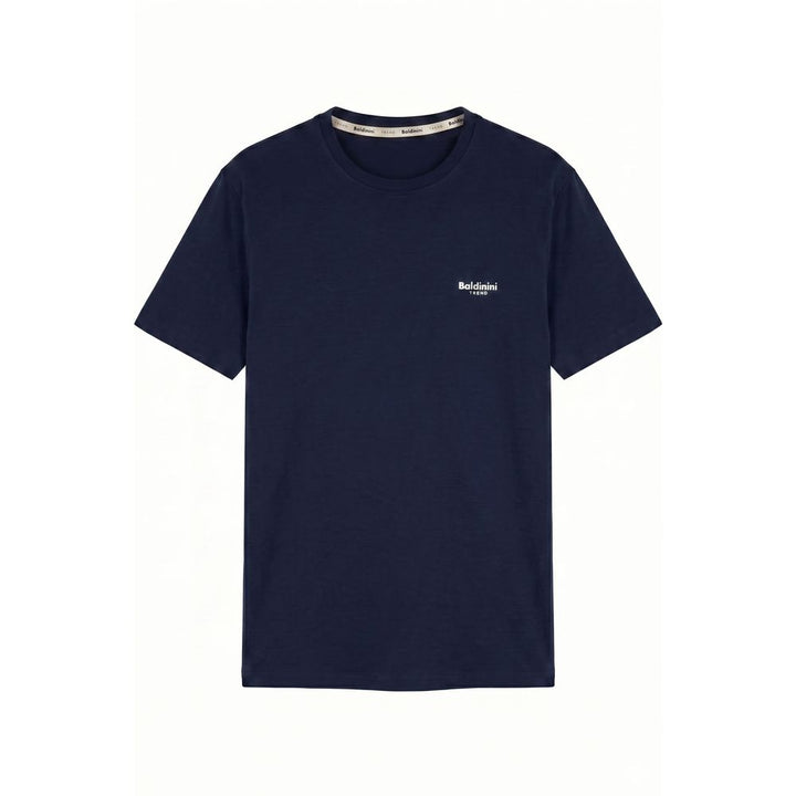 Baldinini Trend Blue Cotton Men T-shirt