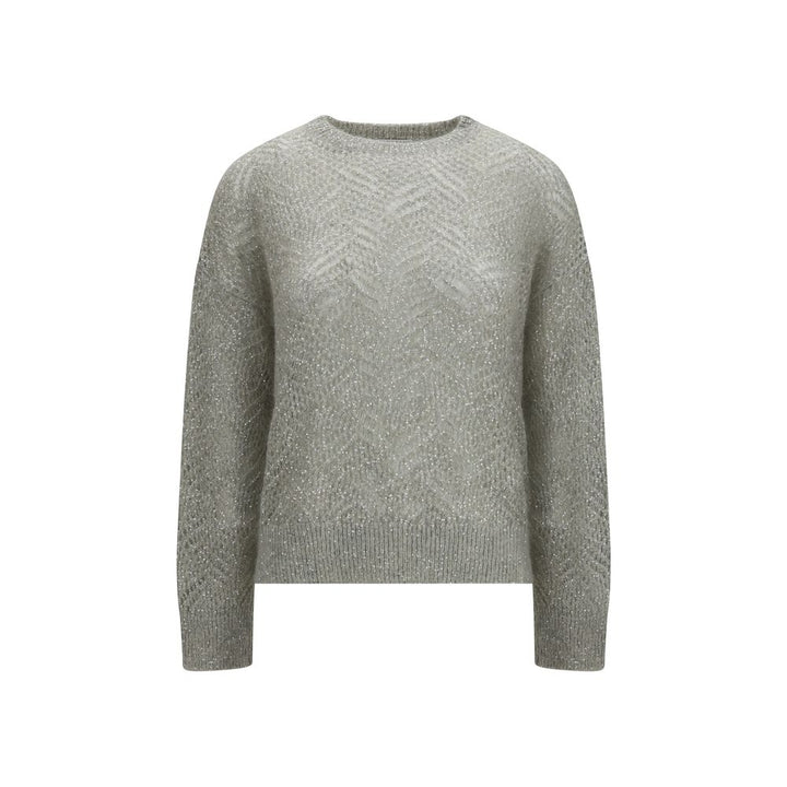 Brunello Cucinelli Gray Linen Sweatshirt