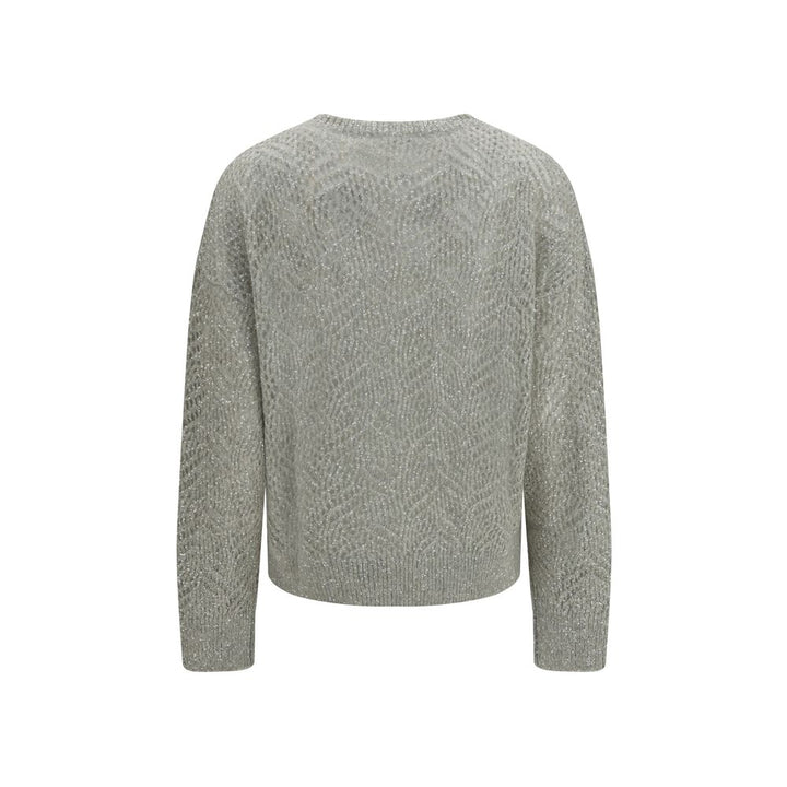 Brunello Cucinelli Gray Linen Sweatshirt