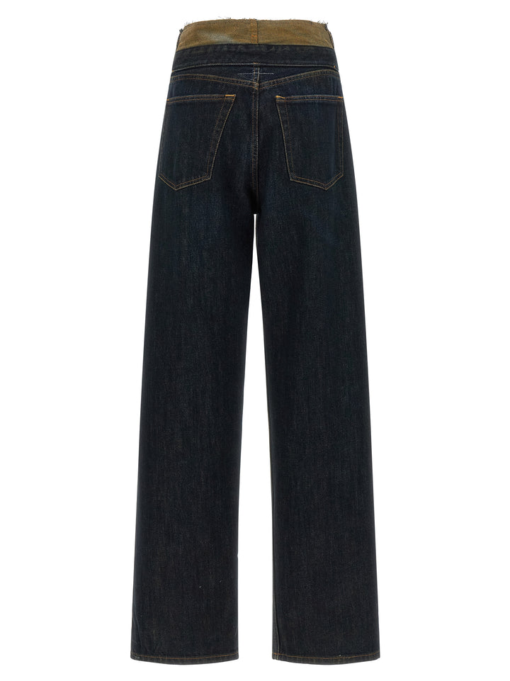 MM6 Maison Margiela Blue Cotton High-Waisted Jean