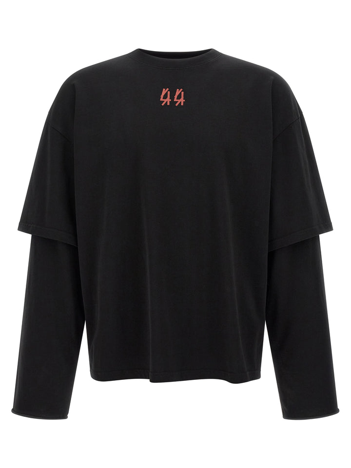 44 Label Group Black Cotton T-Shirt