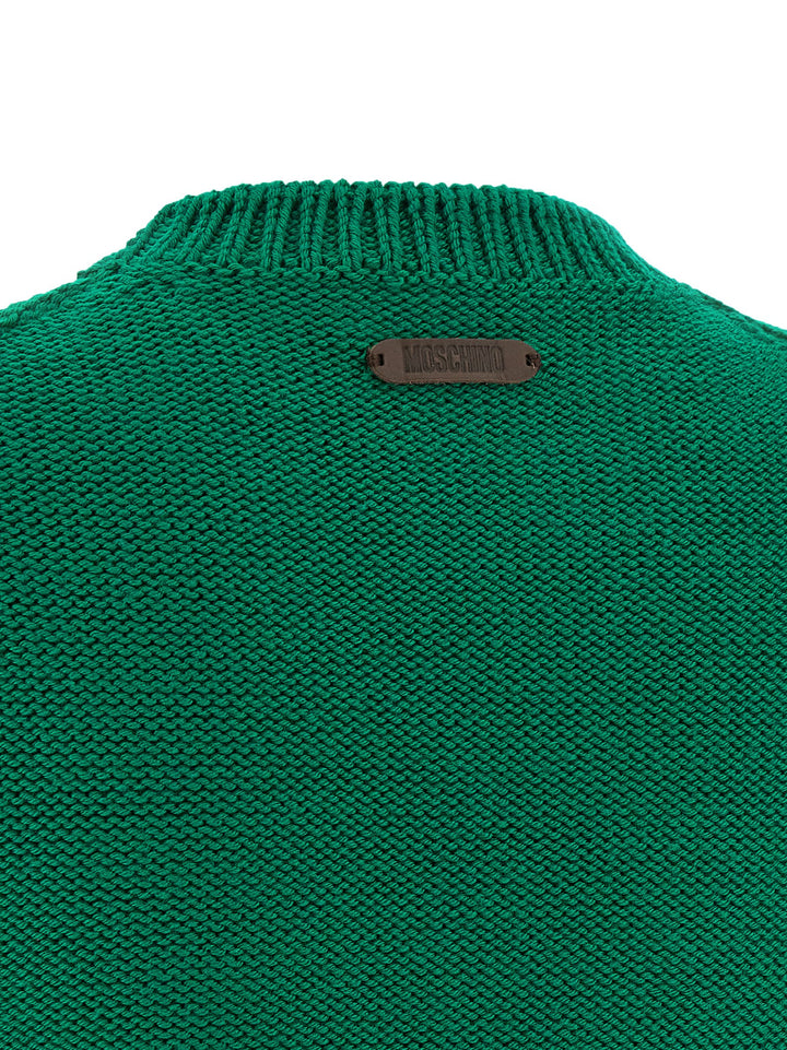 Moschino Bicolor Virgin Wool Cardigan