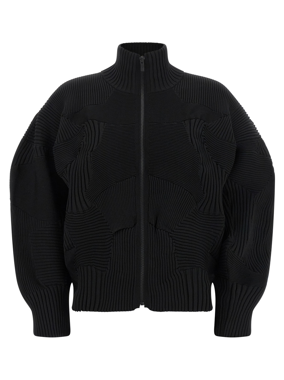 Issey Miyake Black Polyester Full-Length Jacket