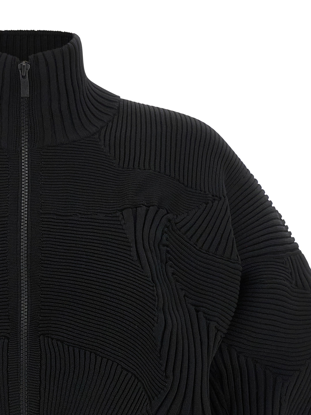 Issey Miyake Black Polyester Full-Length Jacket