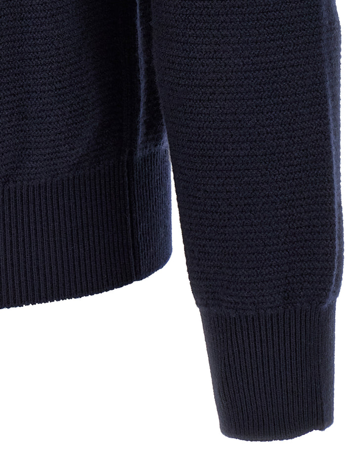 ZEGNA Blue Cashmere Polo Shirt