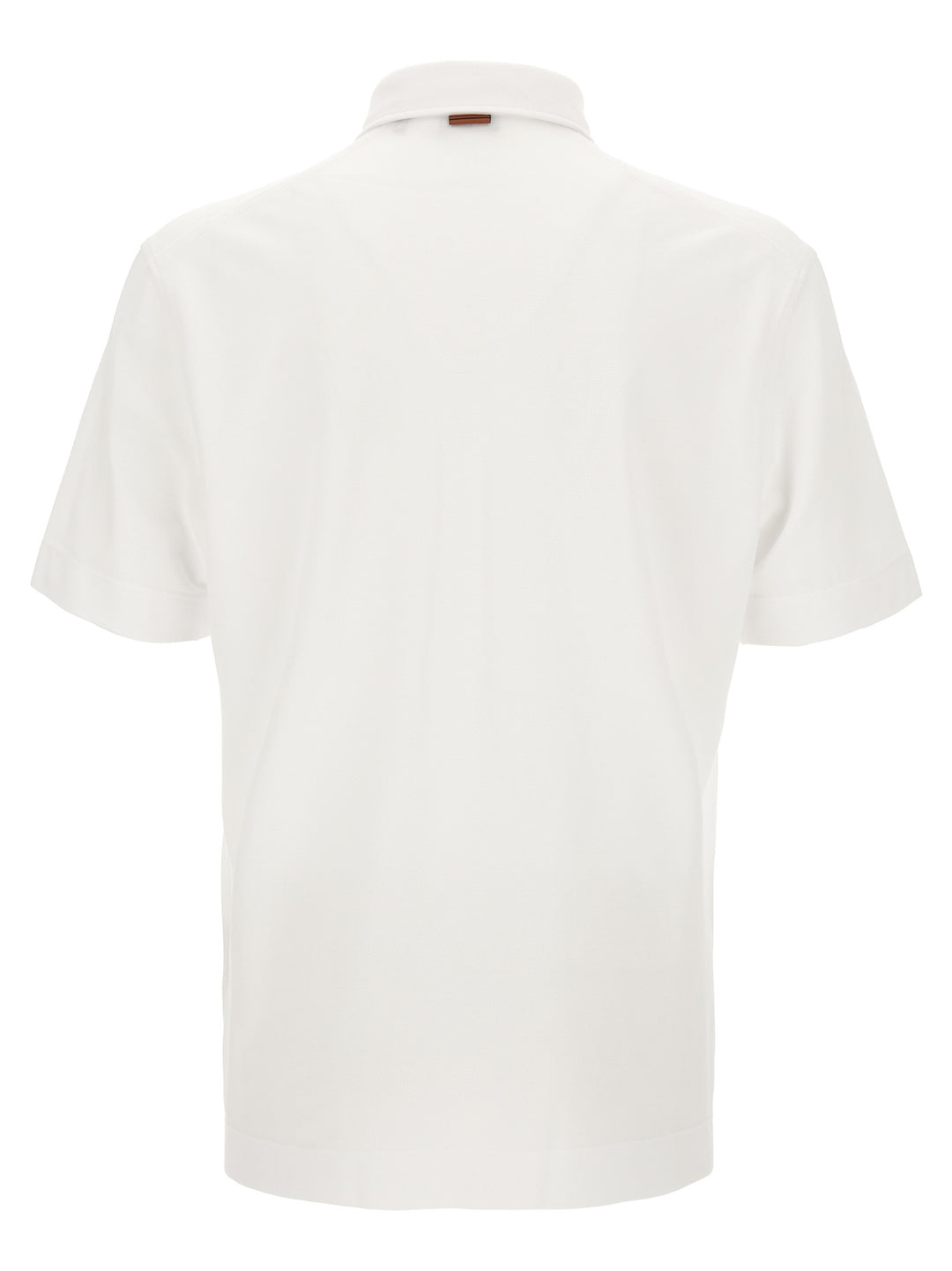 ZEGNA White Cotton Polo Shirt