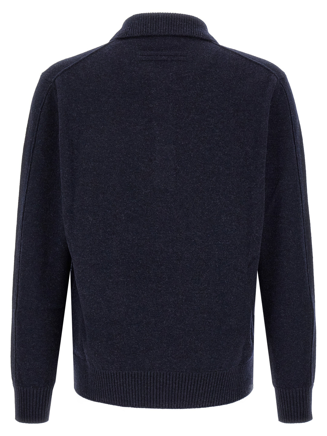ZEGNA Blue Wool Polo Shirt