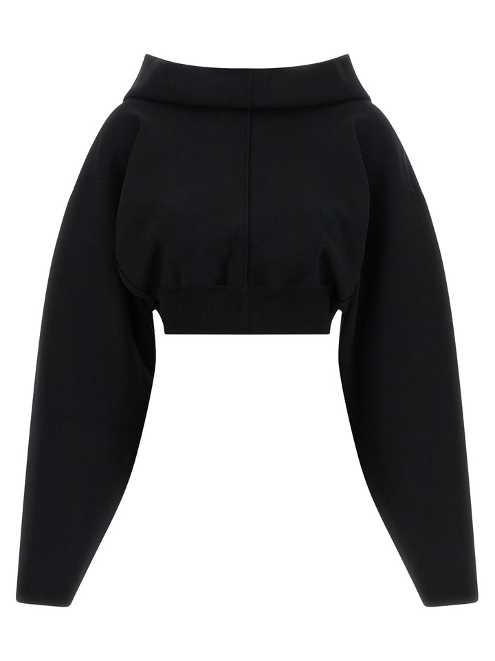 Rick Owens Black Viscose Sweatshirt