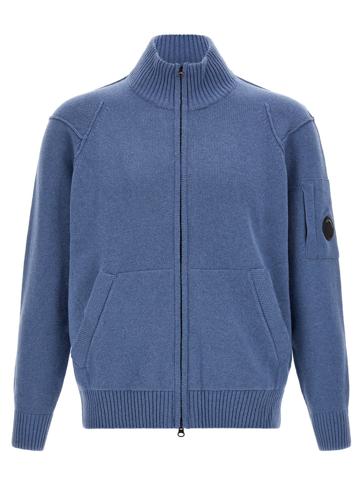 C.P. Company Blue Wool Cardigan