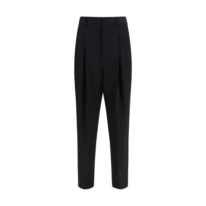 Dolce &amp; Gabbana Black Wool Oves Aries Dress Pants