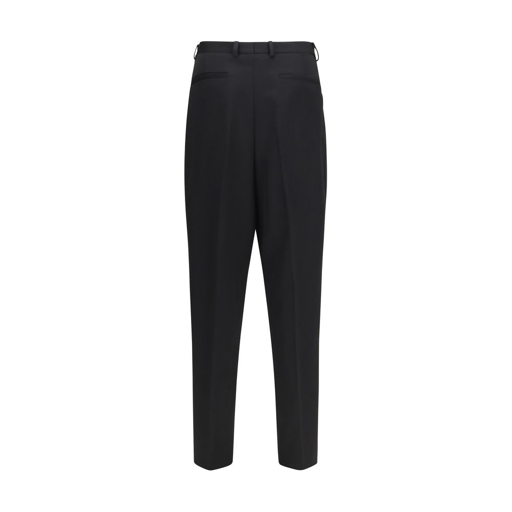 Dolce &amp; Gabbana Black Wool Oves Aries Dress Pants