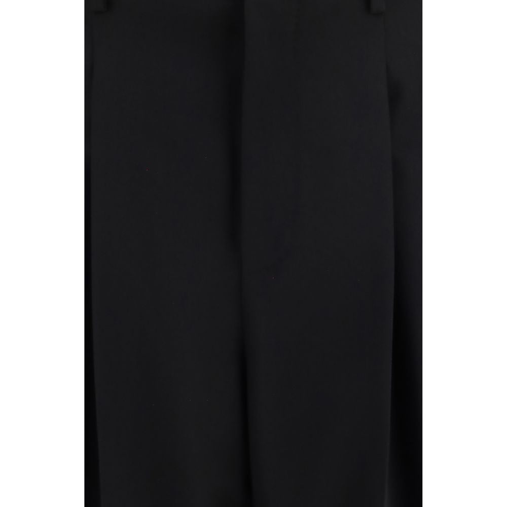 Dolce &amp; Gabbana Black Wool Oves Aries Dress Pants
