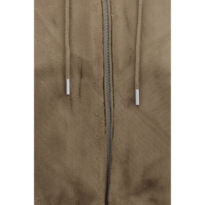 Moose Knuckles Brown Wool Oves Aries Hoodie