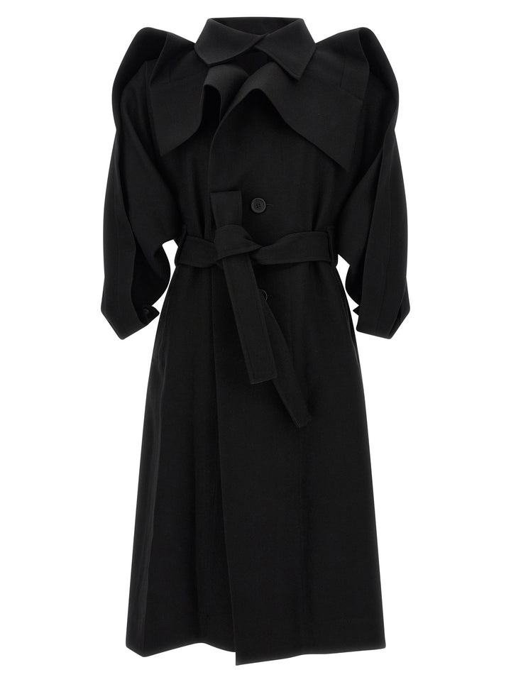 Issey Miyake Black Wool Coat