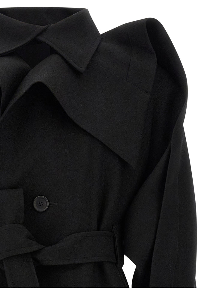 Issey Miyake Black Wool Coat