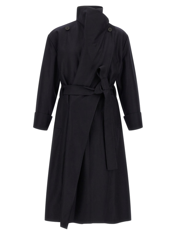 Issey Miyake Black Wool Coat