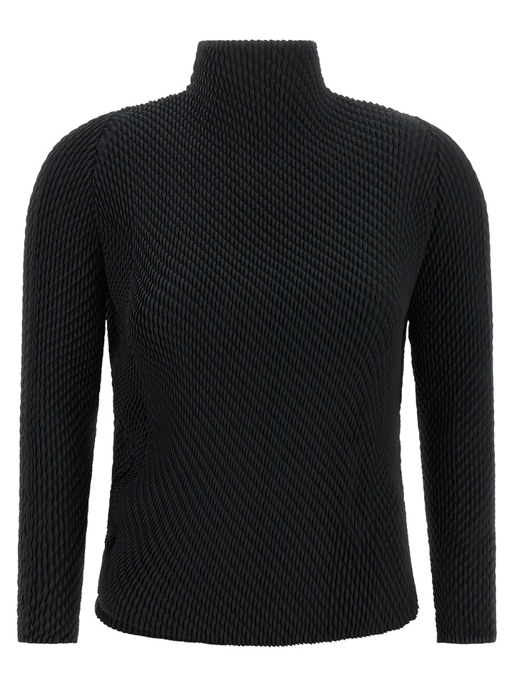 Issey Miyake Black Polyester Shirt