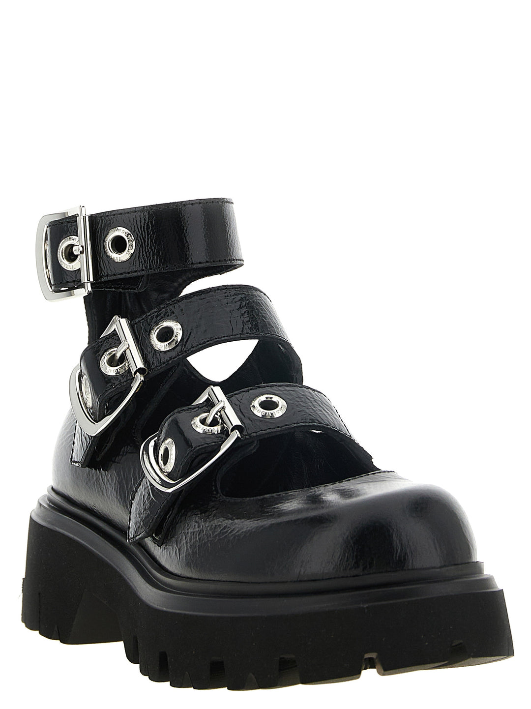 Vivienne Westwood Black Calfskin Ballet Flats