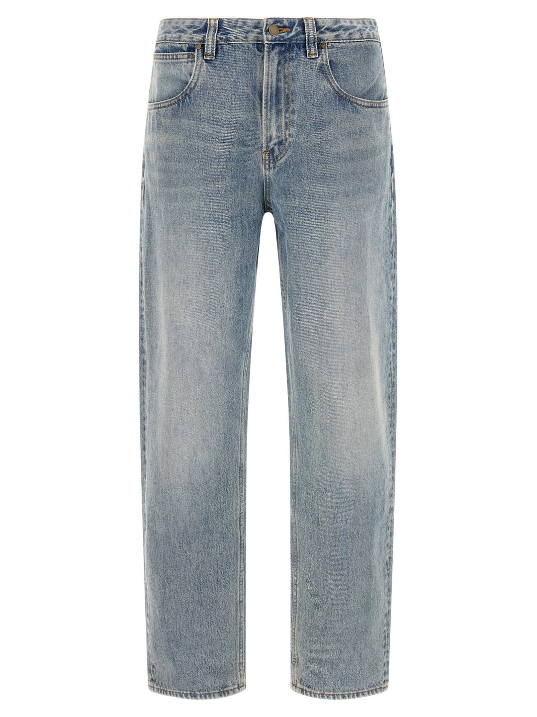 Entire Studios Blue Cotton Straight-Leg Jeans