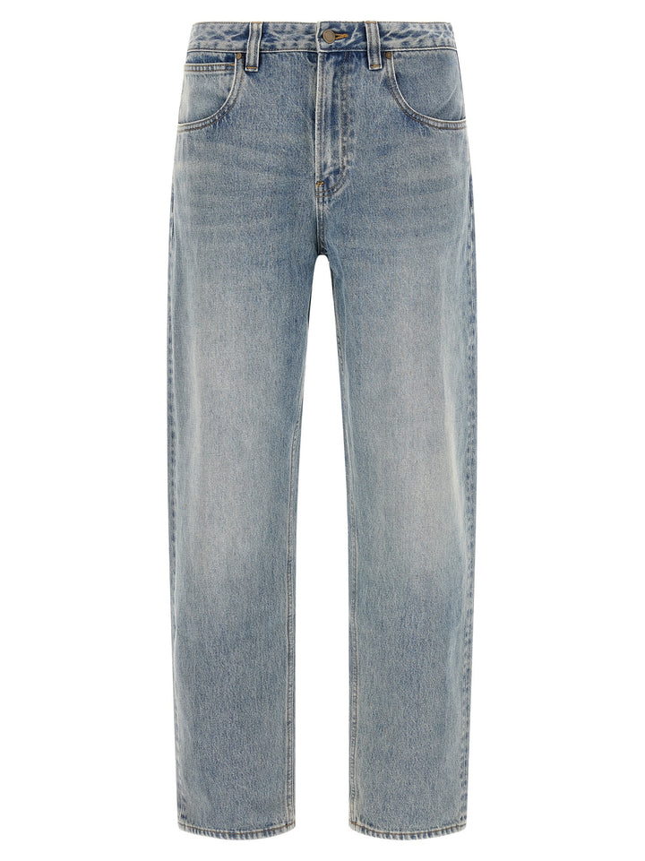 Entire Studios Blue Cotton Straight-Leg Jeans